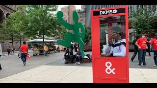 DKMS Nonprofit Pop-up Phone Booth Street Marketing Experiential Activation - NYC