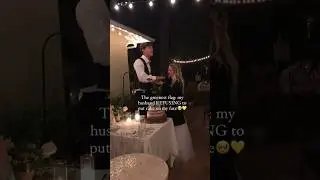 This groom is a walking green flag via: abbybrown_photo #weddingcake #cakecuttingvideo #greenflag