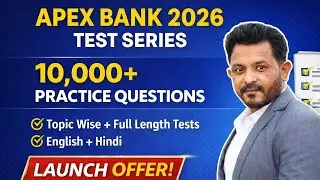 Apex Bank 2026 Test Series | 10,000+ Practice Questions | Full Length & Topic Wise #apexbank2026