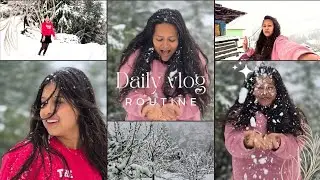 90 days vlog■ CHALLENGE■||2026 ka Pehla ☆ SNOWFALL ☆☃️❄️ || daily vlog|| VLOG 036 