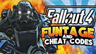 FALLOUT 4 FUNTAGE - CHEAT CODES, POWER SUIT, MONSTERS!! (Fallout 4 Funny Moments) | Whos Chaos