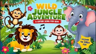 Wild Jungle Adventure | A Safari Song for Kids #WildJungleAdventure #childrenssongs #nurseryrhymes