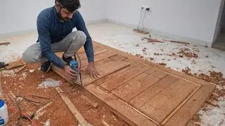 Wooden Door making process #woodworking #furniture jeet home decoration