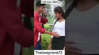 Romantickly touching prank on cute stranger girl 🥰/op reaction/ @classic subhas #short#prank