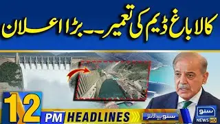 Kalabagh Dam Controversy | PM Shahbaz Big Announcement | Pak-Afghan Conflict | 12 PM News Headlines