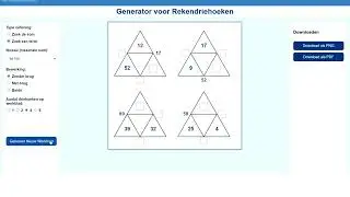 Instructiefilmpje - Zisa's spelletjesmaker: Rekendriehoek