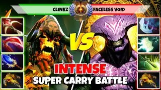 CLINKZ (Carry) vs FACELESS VOID (Carry) - Epic Battle Of Immortal Rank Dota 2 Players - Z Dota 2