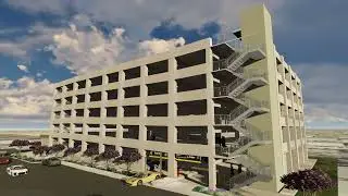 1521 grand garages, Lumion simulated drone flight