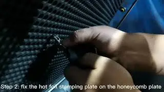 How to fix the hot foil stamping plate