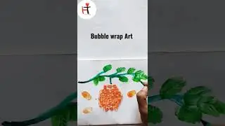 Diy Fun Bubble wrap Art for kids😍#shorts #fundrawingforkids #kidsactivities #easydrawing #papercraft