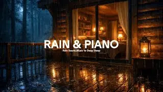 Heavy Rain Sounds & Soft Piano for Deep Sleep 🌧️🎹No Talking | Relaxing Sleep Music