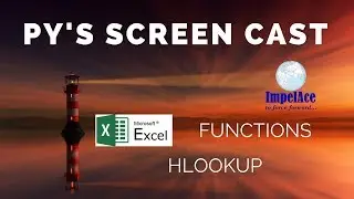 CH024  Learning HLOOKUP in EXCEL