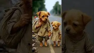 Poor Puppy&rsquo;s Sister Had an Accident! Watch Him Struggle to Save Her💔
