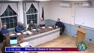 Board of Selectmen - December 8, 2025