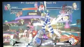Gankatron vs Flash &bull; SSF4 &bull; First Blood &bull; NZism