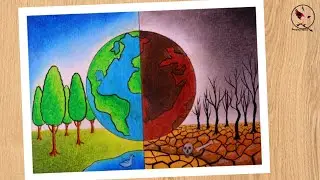 World Environment day poster drawing easy / Environment day drawing / World Environment day drawing