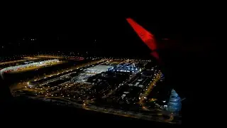 Lufthansa Airbus A320-214 Sharklets (D-AIUR) Night Take Off from Munich [EDDM], Germany