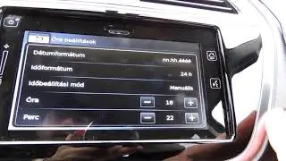 1498. Suzuki S-Cross idő beállítás mindkét kijelzőn. ⏱