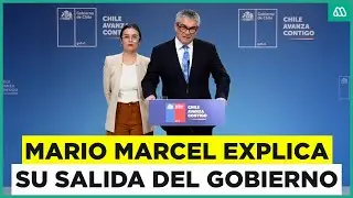 Mario Marcel habla de su salida del ministerio de Hacienda