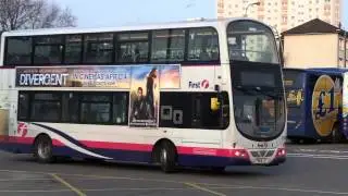 First Glasgow Volvo B9TL Wright Eclipse Gemini 37238 (YN08 LCT) Hoovering
