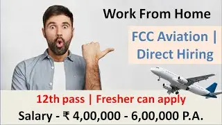 Work from home Airline jobs 2020 | Cabin crew job |