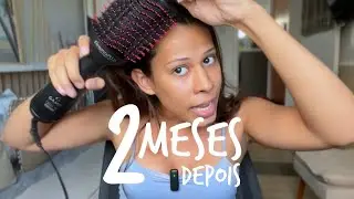 2 meses depois - Como está: Escova Secadora Gama Eleganza Plus (com cerdas mais resistentes)