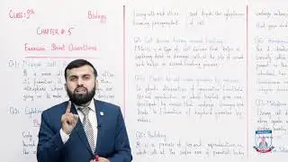 Class 9 - Biology - Chapter 5 - Lecture 11 Topic Exercise Short Questions (1)  - Allied Schools