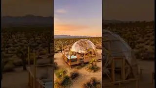 Luxury Under the Desert Sky #dome #travel #ecoresort #geodesicdome #relax #dreamdestination