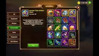 Hero Wars Facebook - Opening Ancient Titan Artifact Chests - 20201019
