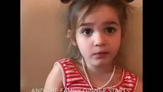 Mila is dishing on another Thanksgiving  #milaandemma #funny #funnykids