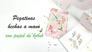 Polita Scrap 45  Planillas de pegatinas hechas a mano con papel de horno