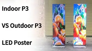 Comparison of the effect of Indoor & Outdoor P3 LED Poster Screen#nseled #nseledcloud #nseledeurope