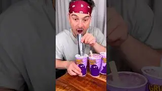How to enjoy BLUEBERRY Grimace shake with your friend?😅❤️🥤| CHEFKOUDY