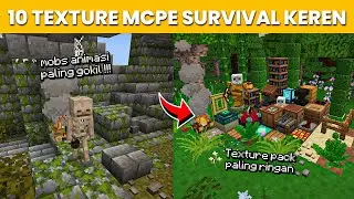 10 TEXTURE PACK MCPE TERBAIK UNTUK SURVIVAL MINECRAFT | 1.20/1.21