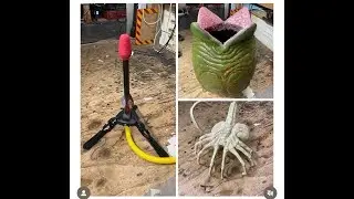 EVIL TED LIVE: Making a foam Face Hugger.