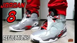 2022&ndash;2019 AIR JORDAN 8 REFLECTIONS OF A CHAMPION ПОДРОБНЫЙ ОБЗОР С ЗАМЕНОЙ ШНУРКОВ + НА НОГАХ 4K
