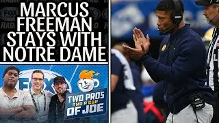 Marcus Freeman Extended at Notre Dame… So Why Does the NFL Still Lurk? | 2 Pros & a Cup of Joe