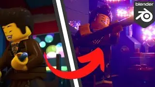 I reanimated DARETH THE MAN from Lego Ninjago in the Movie style - blender animation