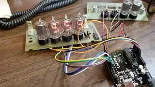 Numitron display connected to arduino as counter