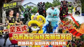 Lion Dance Eye Dotting 马来西亚纵恆龍獅體育會 Zong Heng | Five Tiger Generals | 一皇五虎传统狮 | 戰鼓表演 | 祥龙开光 | 金鼓开光