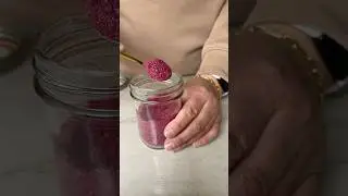 Pomegranate seed powder is full of antioxidants and so easy to make. Use it on anything!