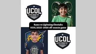 Rams vs Lightning Cheetahs UCOL 2025-2026 off-season game.