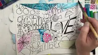 Playing in My Winter Wonderland Art Journal