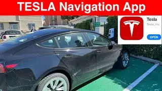 TESLA APP UPDATE with trip planner and supercharger location in your phone for Model 3/Y full review