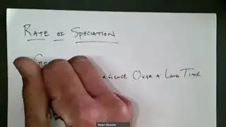 Rate of Speciation