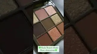 New Huda beauty khaki Haze Obsessions palette 💚