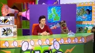 Typical nasty behaviour of Hacker T Dog on the CBBC channel