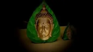 3D Buddha on a Leaf