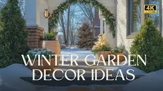 ❄️ Winter Garden Decor Ideas | Rustic Upcycled DIY Outdoor Art for Cozy Eco-Friendly Focal Decor
