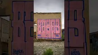 GRAFFITI PIECE BLOCK LETTER STYLE 🆒 #graffiti #graffitiart #shorts